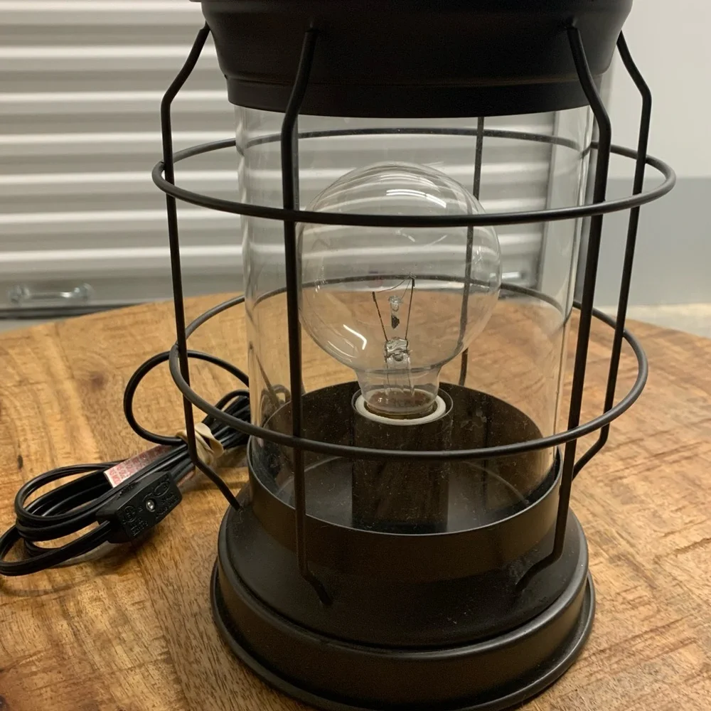 Rustic Black Metal Lantern